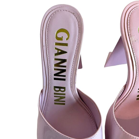 Gianni Bini Caylor Patent Square Toe High Heel Women's Sandals Sz 6.5 LT… - Picture 6 of 9